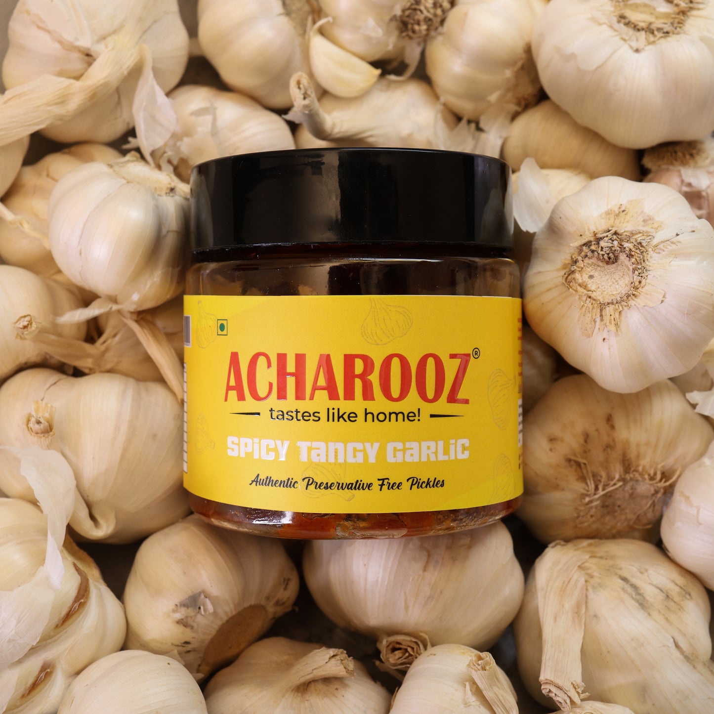 Spicy Tangy Garlic Pickle