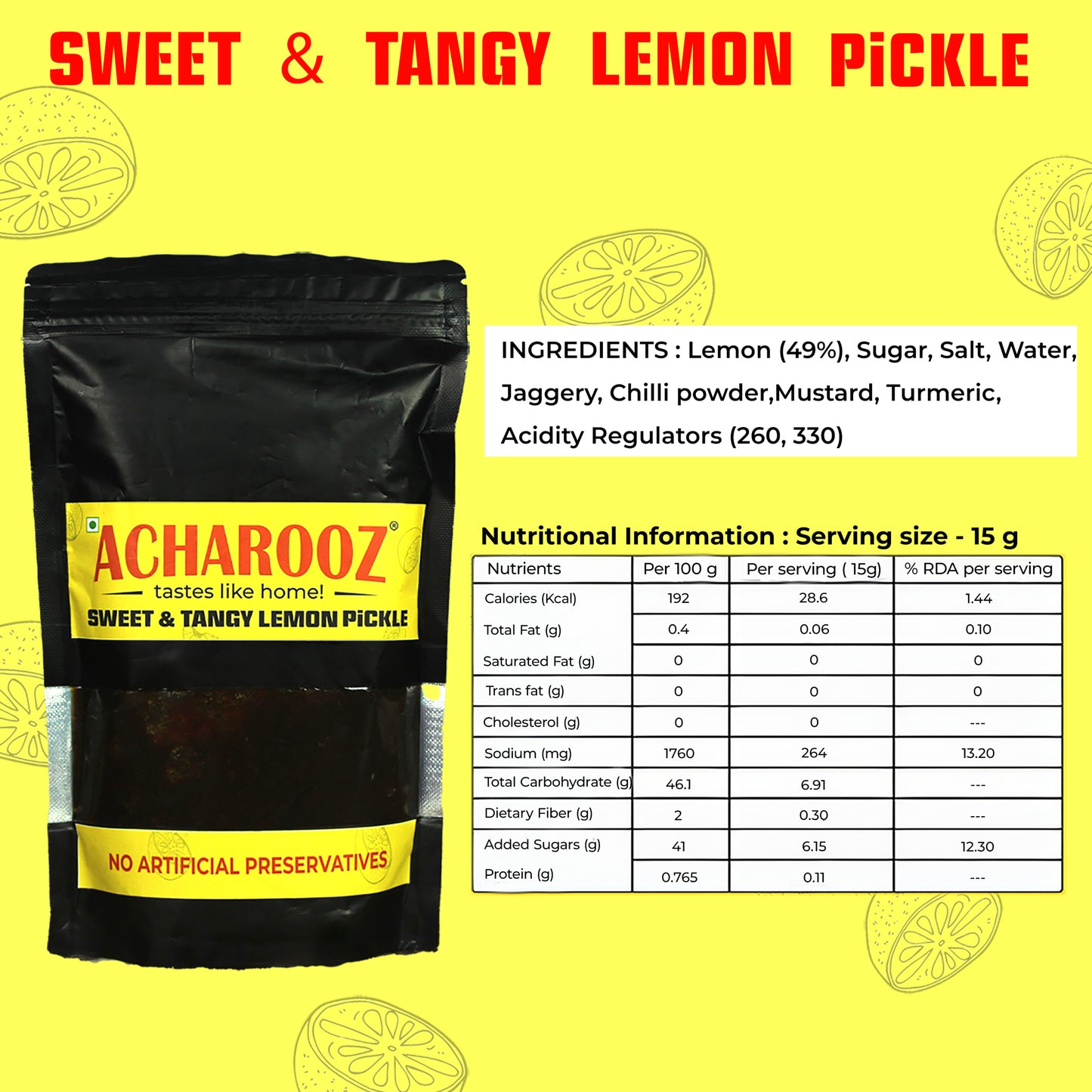 Sweet and Tangy Lemon