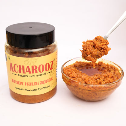 Tangy Haldi Adrak Pickle