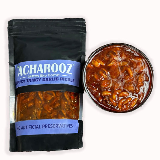 Spicy Tangy Garlic Pickle