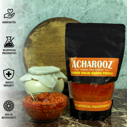 Tangy Haldi Adrak Pickle
